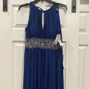Long Blue Maxi Dress, Size 8P